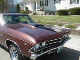 Fiberglass chevelle hood