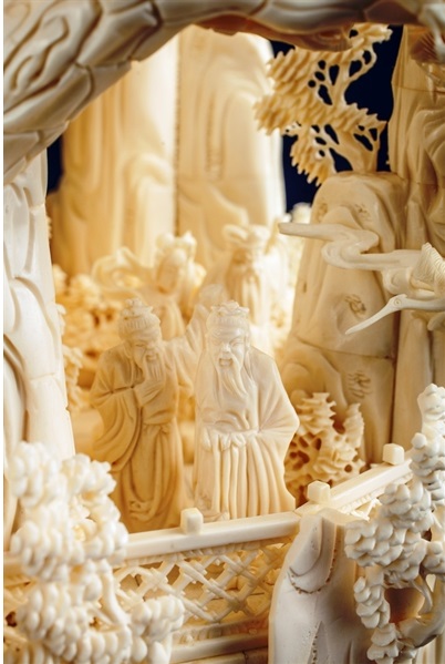 Chinese bone art Sculpture