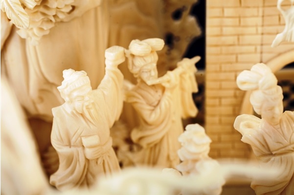 Chinese bone art Sculpture