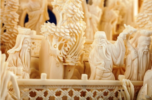 Chinese bone art Sculpture