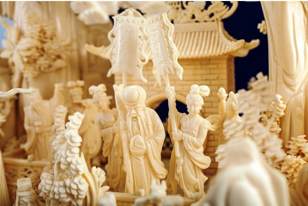 Chinese bone art Sculpture