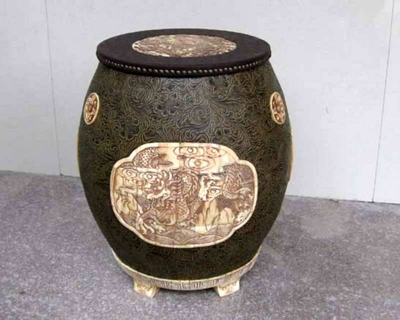 bone Stool carving
