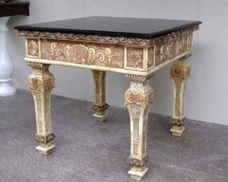 ANTIQUE BONE TEA TABLE