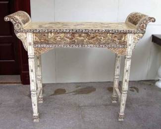 ANTIQUE BONE TEA TABLE