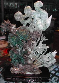 Phoenix Bird jade Carving
