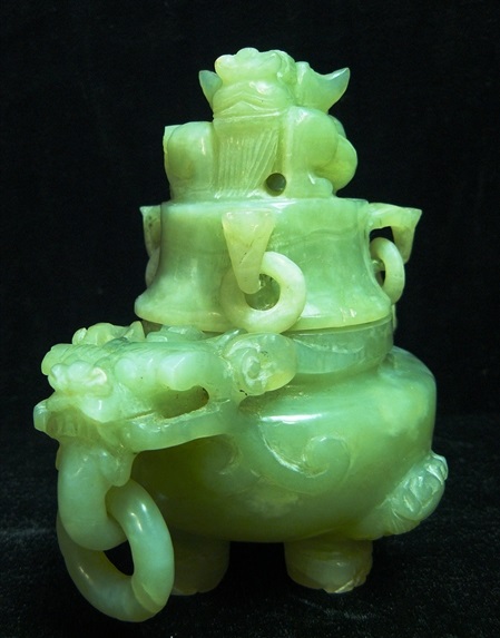 Jade Rooster statue