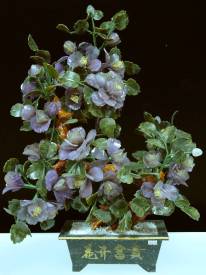 Lavender JADE FLOWER (203-28A), Price = $149.99 + S/H size approx H. 28 inch x W. 22 inch