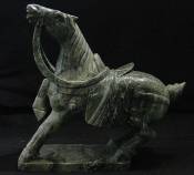 JADE  HORSES (LH2)
THIS BEAUTIFUL HORSES ARE MADE FROM NATURAL JADE. ONE SOLID PIECE OF JADE. VERY DETAILED CARVING. Size - 22 in. x 8 in. x 20 in. Net weight- 83 lbs. Price $445.00 + Shipping