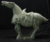 JADE  HORSES (LH4)
THIS BEAUTIFUL HORSES ARE MADE FROM NATURAL JADE. ONE SOLID PIECE OF JADE. VERY DETAILED CARVING. Size - 28 in x 9 in x 23 in, Net weight: 120 lbs. Price $499.00 + Shipping