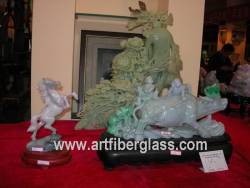Jade cow and horse Carving 
