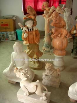 marble carving, Marble Lions