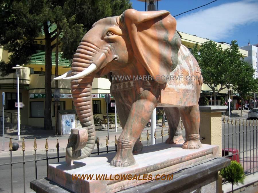 marble Elephant at the house of katmandu Mallorca Spain