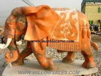 marble elephant carving