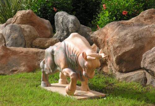 marble Bull at the house of katmandu Mallorca Spain