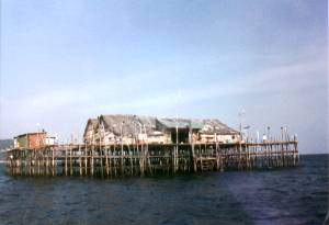 this is a Kelong, A lodge in the ocean. Great fishing too!