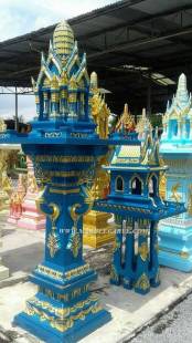 Thai Spirit House Prayer Temple Shrine