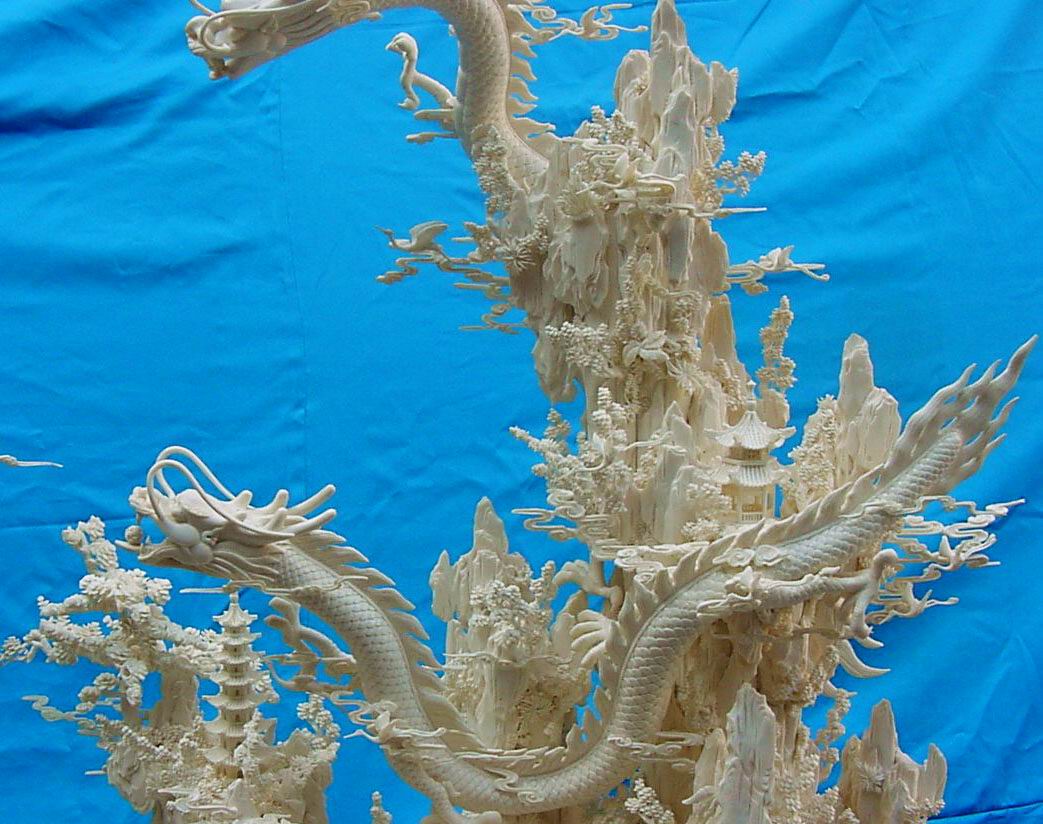 dragons carving