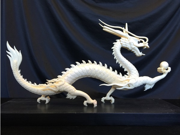 bone dragon carving