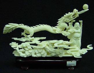 BUDDHA FIGHTING WITH DRAGON # (9602) Price = $ 199.00 + S/H
