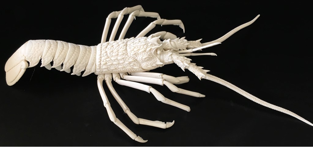 bone carving lobster