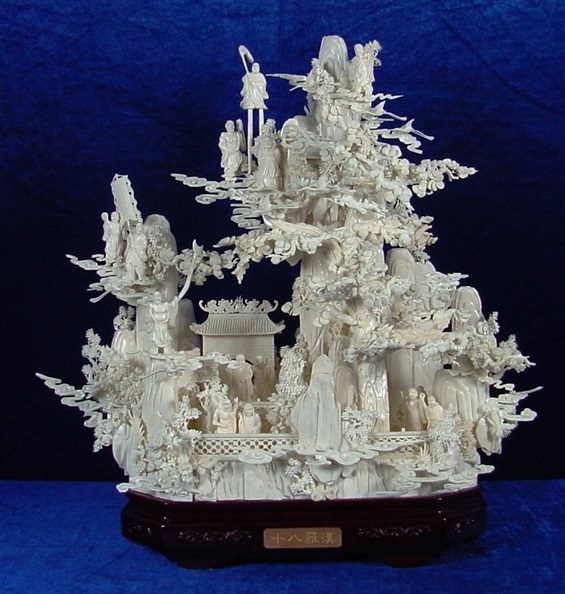 Chinese bone art Sculpture