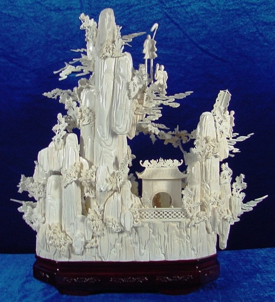 Chinese bone art Sculpture