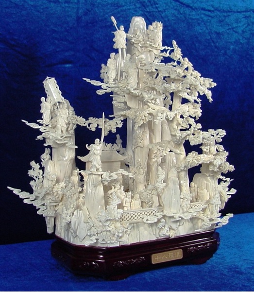 Chinese bone art Sculpture