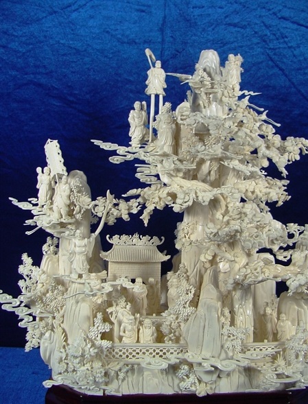 Chinese bone art Sculpture