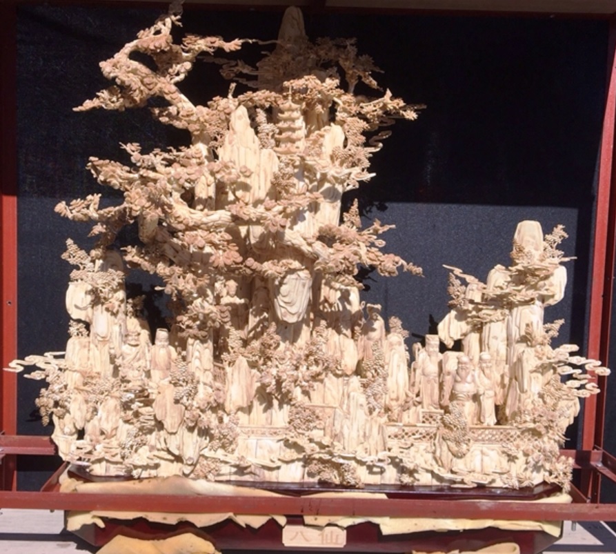 Chinese bone art Sculpture