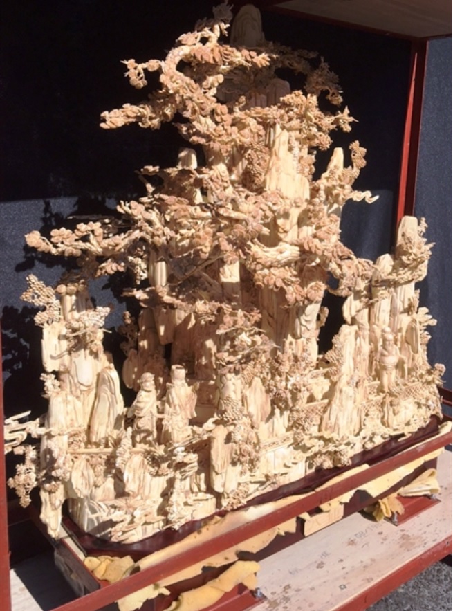 Chinese bone art Sculpture