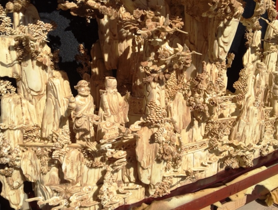 Chinese bone art Sculpture