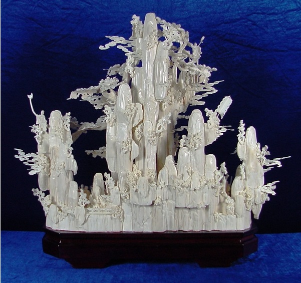 Chinese bone art Sculpture