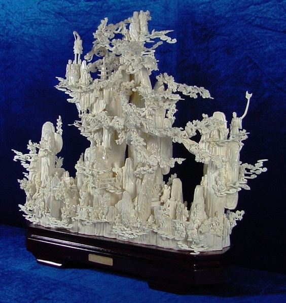 Chinese bone art Sculpture