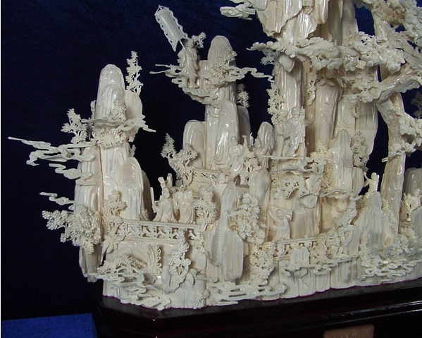 Chinese bone art Sculpture