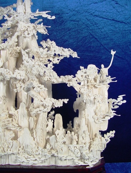 Chinese bone art Sculpture