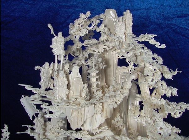 Chinese bone art Sculpture