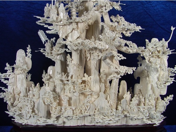 Chinese bone art Sculpture