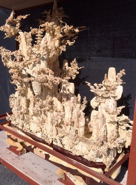Chinese bone art Sculpture