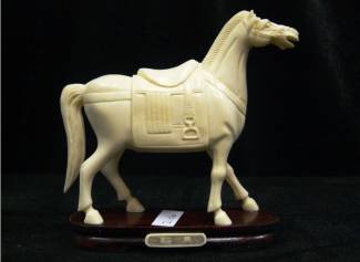 BONE HORSE, Price = $ 69.99 + S/H size approx H. 4 inch x W.4 inch