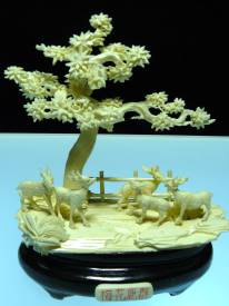 deer carving