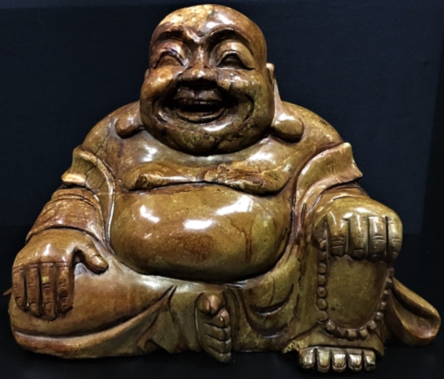 Jade Happy Buddha statue
