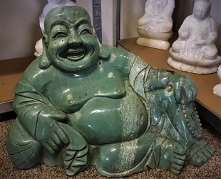 Green JADE Happy BUDDHA