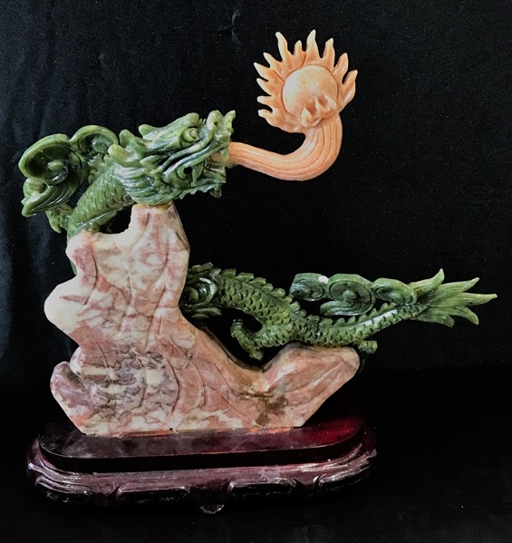 jade dragon statue