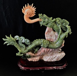 Jade Dragon statue