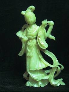 Dancing Girl Jade Carving Sculpture
