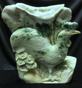 Jade Rooster figurine statue