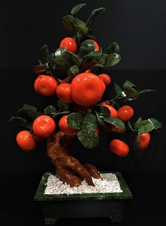  LG. JADE TANGERINES TREE, Price = $159.99 + S/H size approx H. 22 inch x W. 15 inch