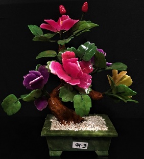 Jade Flowers, Price = $99.99 + S/H size approx H. 16 inch x W. 14 inch