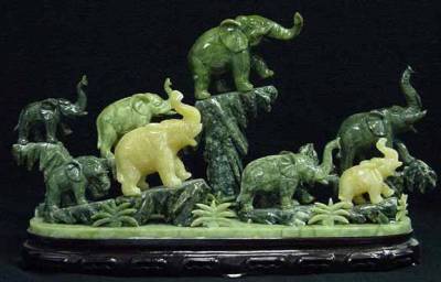 jade elephants, jade elephant