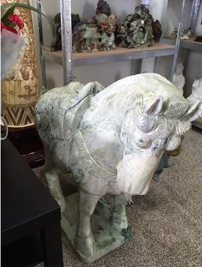 jade horse carving, jade horses